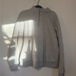 Women’s Gray Half-Zip Sweater